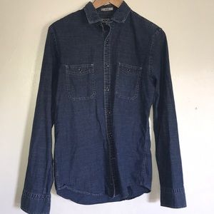 Jean long sleeve button down